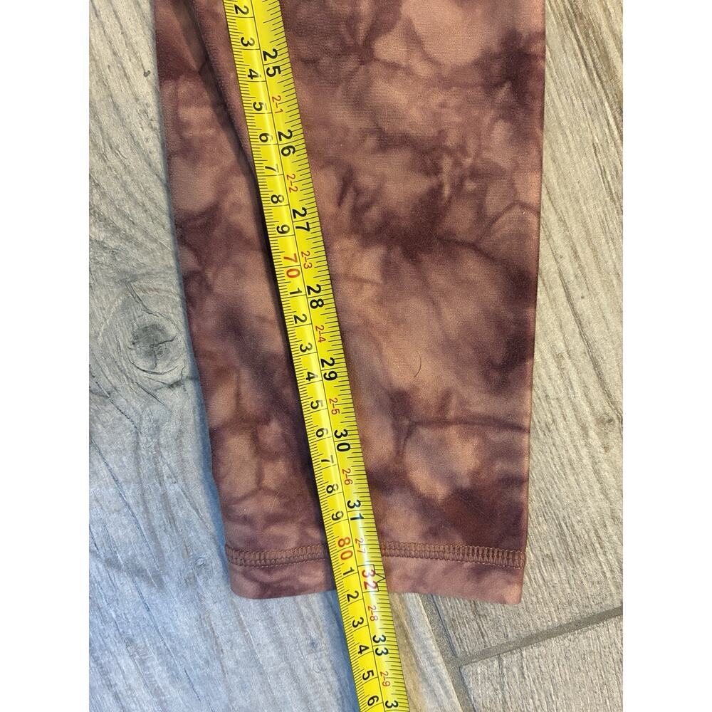 Athleta Salutation Stash Pocket II Pink Tie Dye 7/8 Leggings Size Medium - Picture 9 of 11